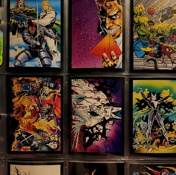 1992 ghost rider some glow in the dark sheet of 9 cards. - Picture 7 of 13